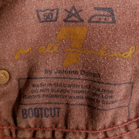 7 For All Mankind Bootcut Corduroy By Jerome Dahan - Picture 3 of 8